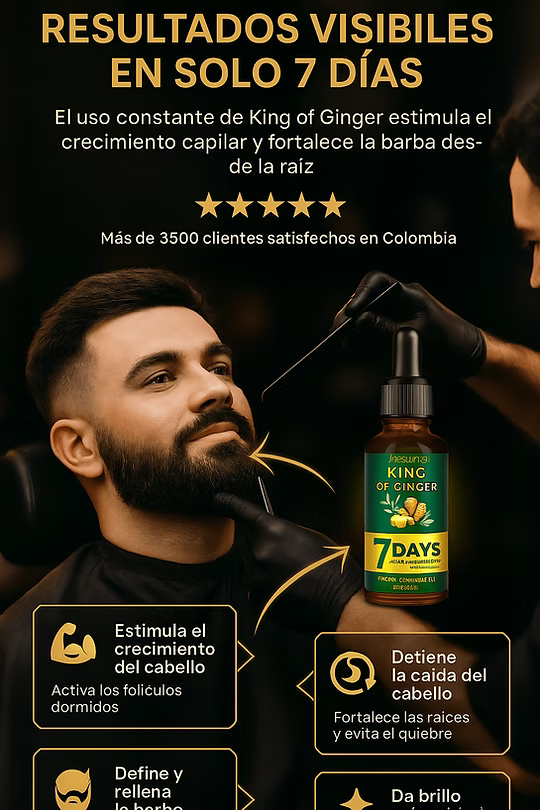 KING OF GINGER CRECER EL PELO Y BARBA