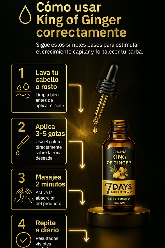 KING OF GINGER CRECER EL PELO Y BARBA