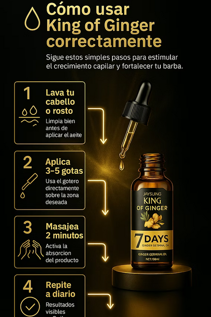 KING OF GINGER CRECER EL PELO Y BARBA